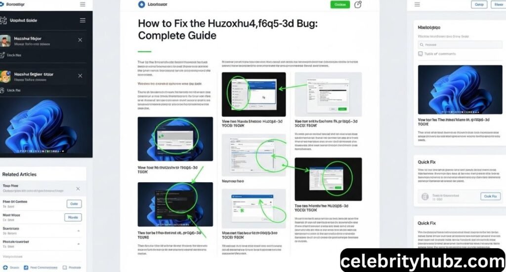 How to Fix the Huzoxhu4.f6q5-3d Bug