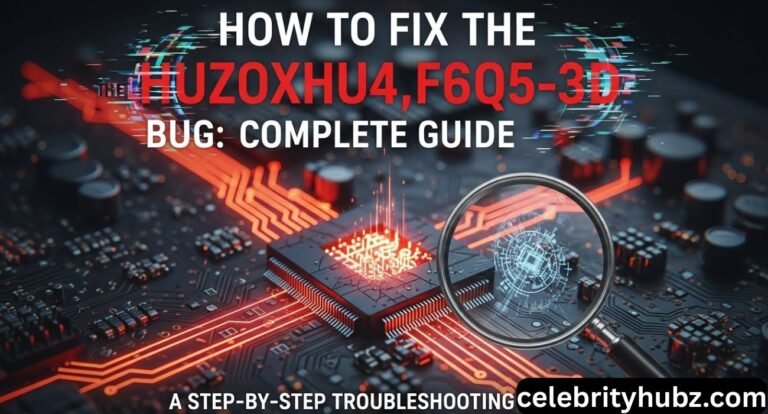 How to Fix the Huzoxhu4.f6q5-3d Bug