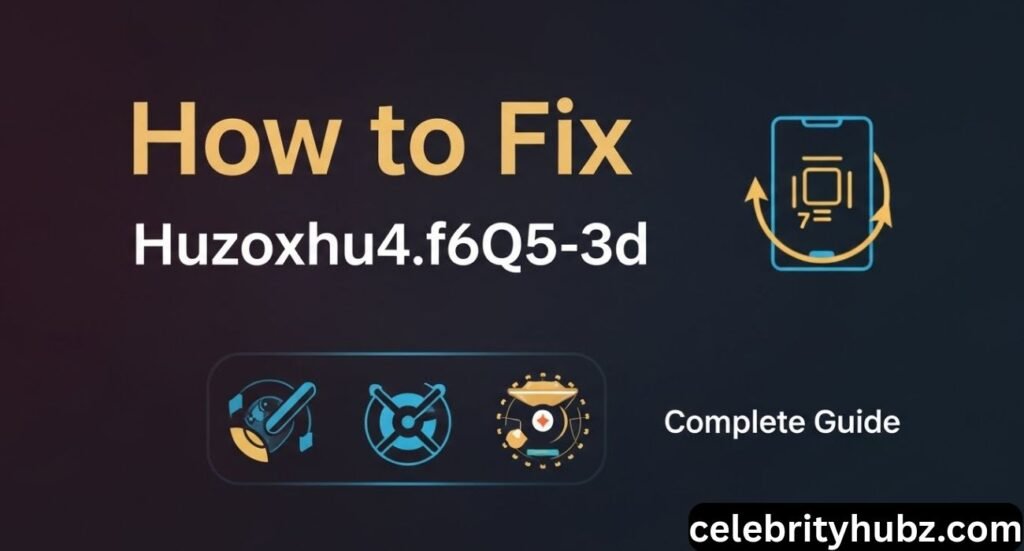 How to Fix the Huzoxhu4.f6q5-3d Bug